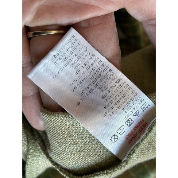 Urban Outfitters Size Small Green Plaid Flare Open Slit Leg Trousers NWOT - Picture 10 of 10